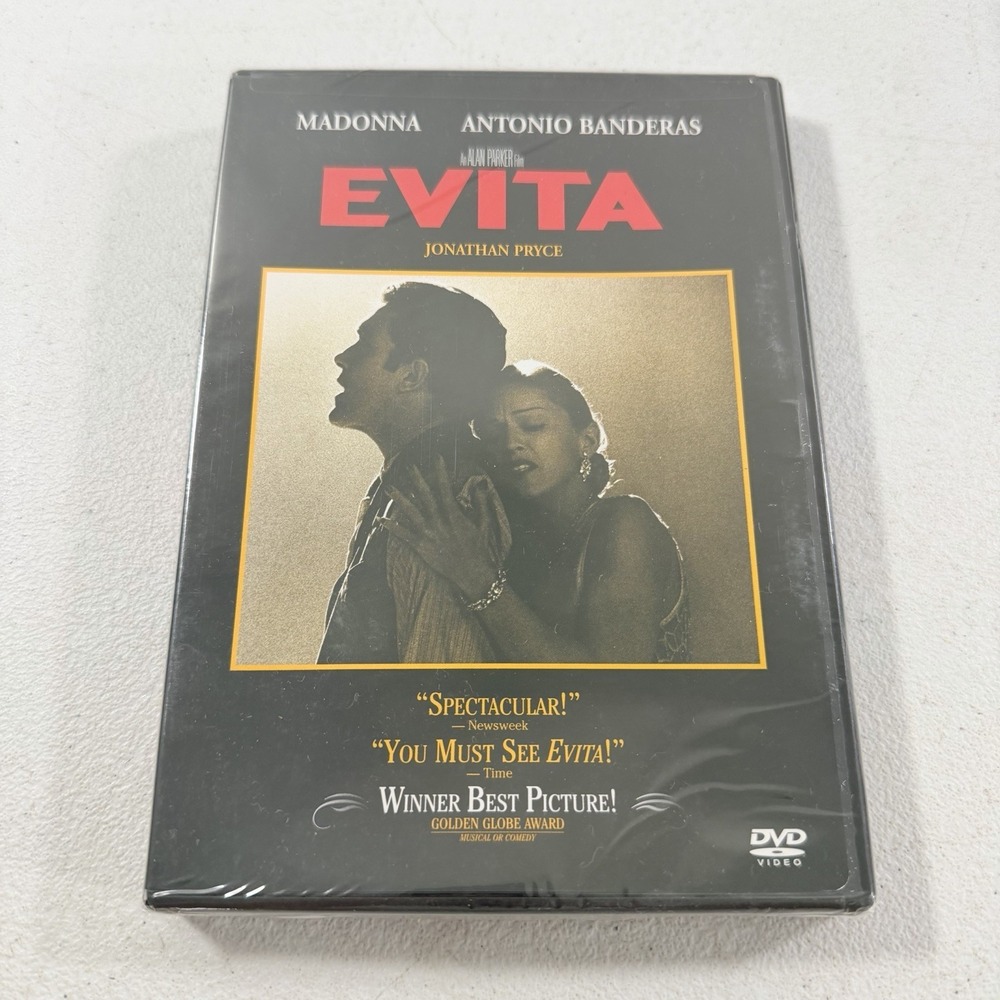 Evita - Madonna, Antonio Banderas (DVD, 1998,‎ Widescreen) - New Sealed!